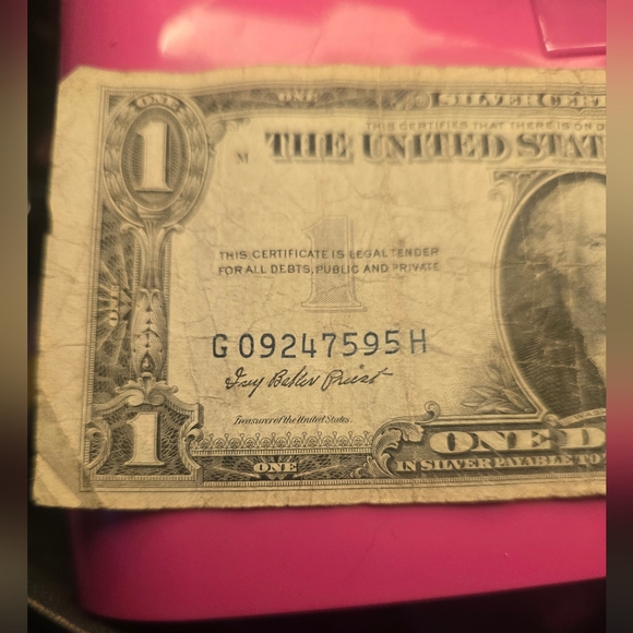 1935 series E silver certificate 1$ error bill - Picture 12 of 16